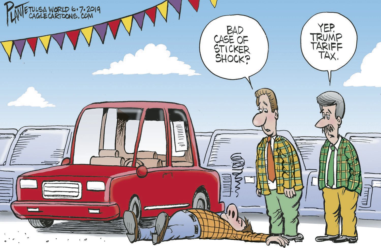Bruce Plante Cartoon: Tariffs Tax